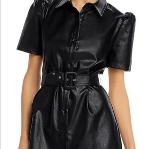 NWT Aqua Faux leather dress